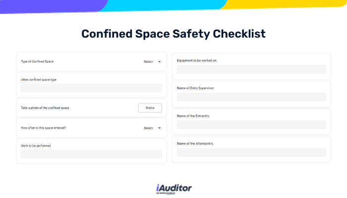 confined space safety checklist