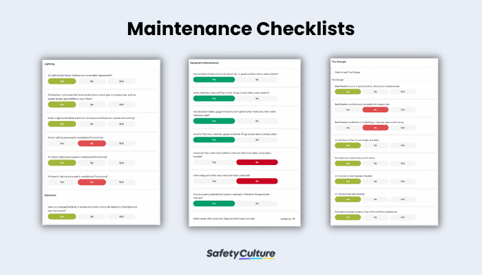 Maintenance Checklists by SafetyCulture