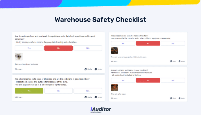 warehouse safety checklist