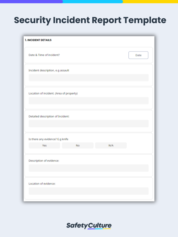 Security Incident Report Template